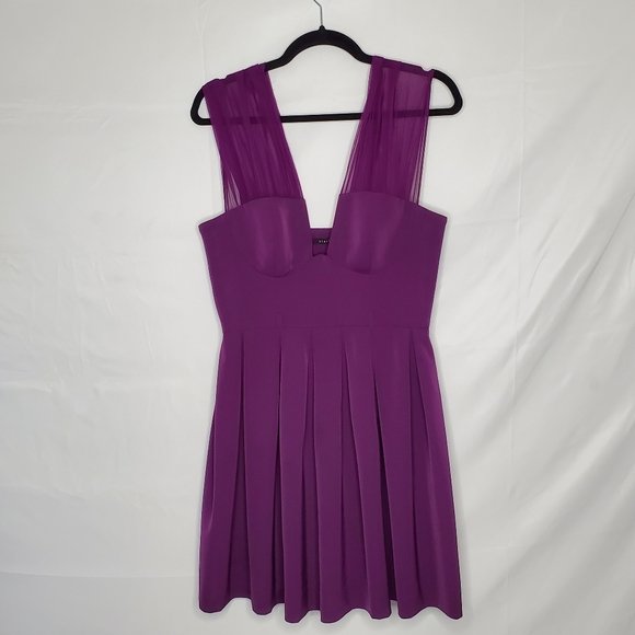 HOMECOMING ⭐️Black Halo Mini Dress Purple - Picture 12 of 12